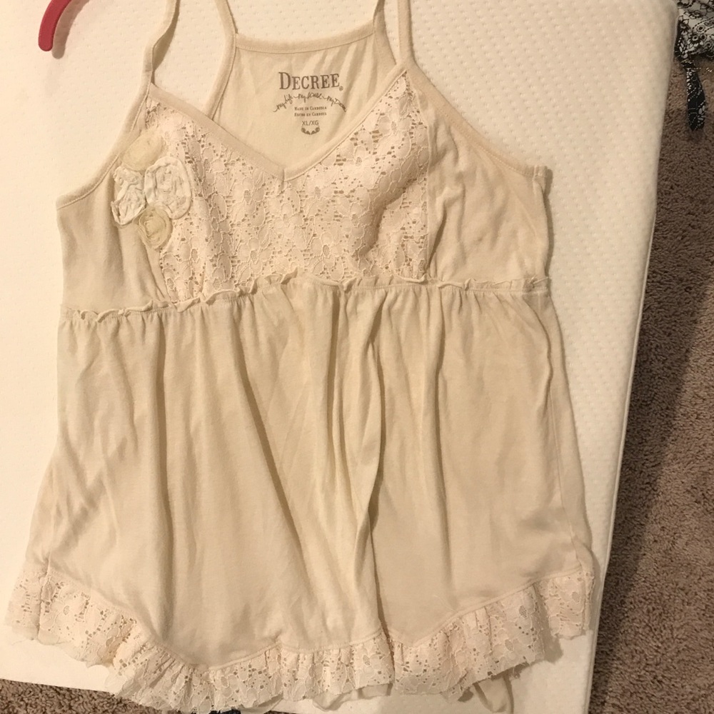 Ladies cute, cotton, detailed top